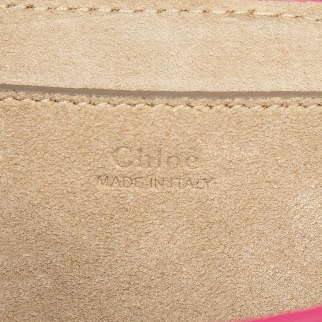 Chloé Nano Quilted Leather Drew Bijou Satchel Pink Leather Very good - Box View