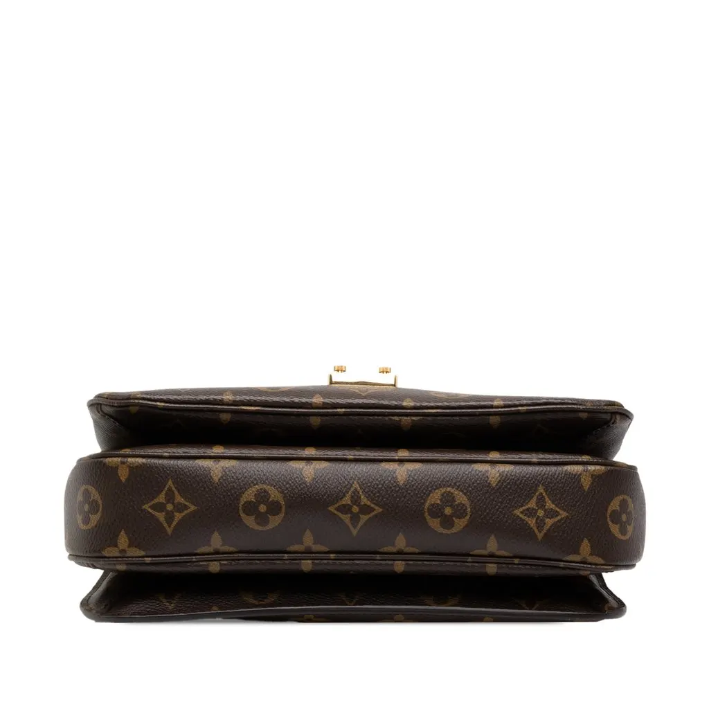 Louis Vuitton Monogram Pochette Metis Brown Canvas Good - Inside View