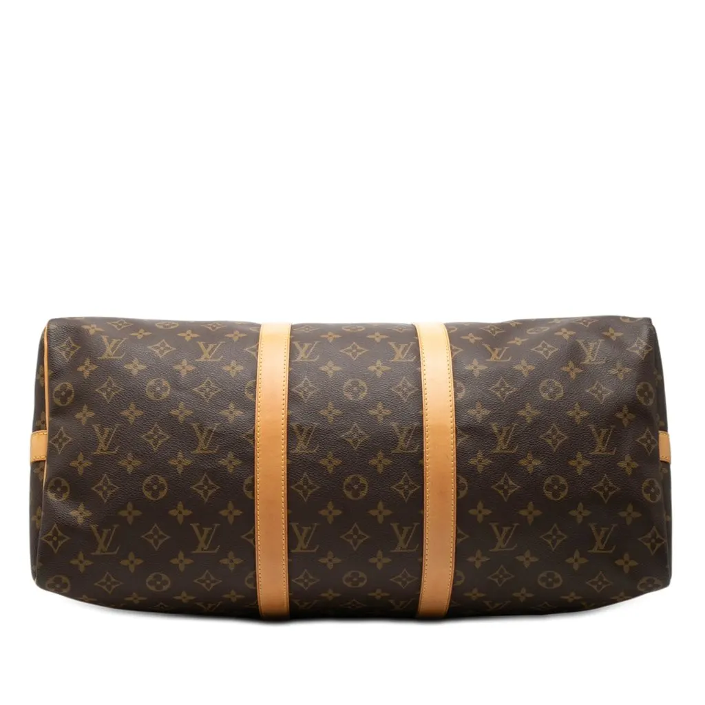 Louis Vuitton Monogram Keepall Bandouliere 50 Brown Good - Inside View