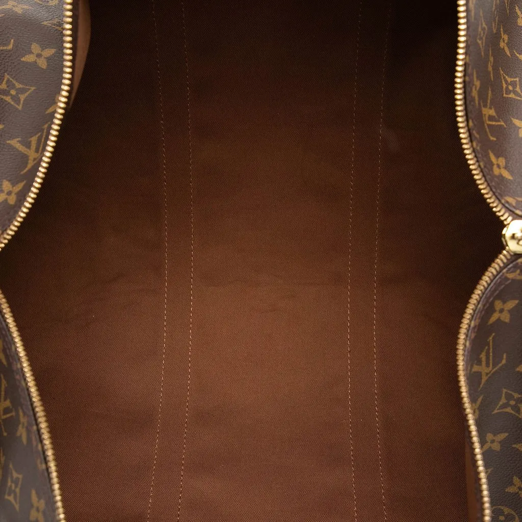 Louis Vuitton Monogram Keepall Bandouliere 50 Brown Good - Model View