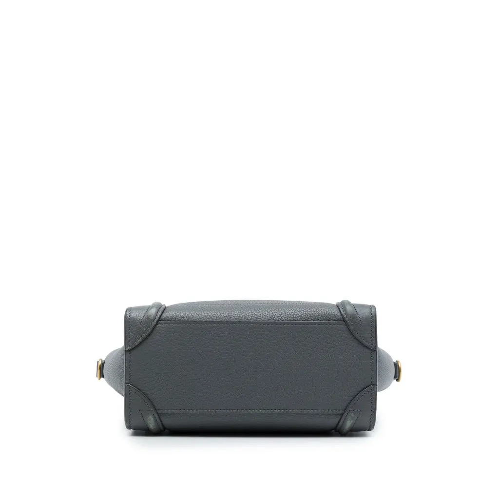 Celine Nano Grained Calfskin Luggage Tote MultiColor Leather Very good - Inside View