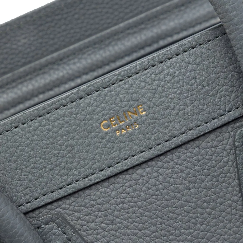 Celine Nano Grained Calfskin Luggage Tote MultiColor Leather Very good - Box View