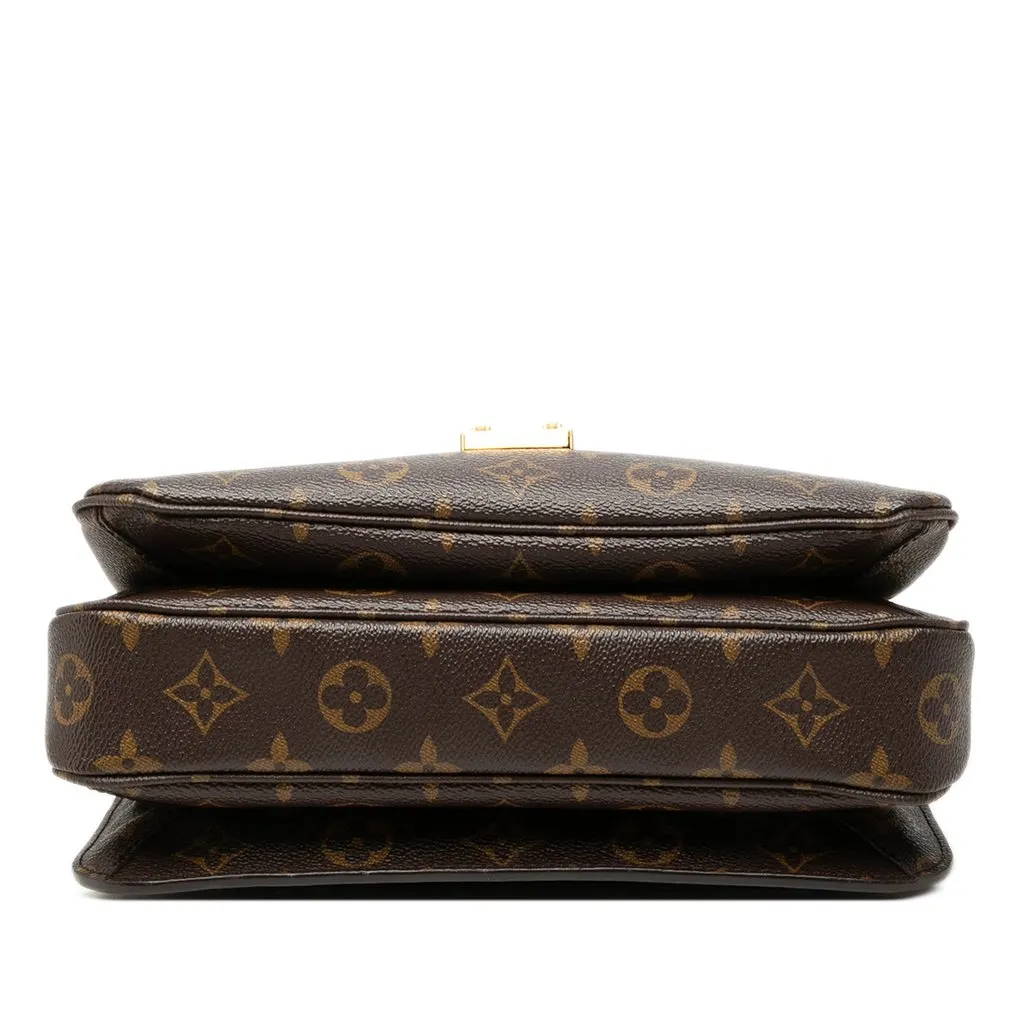Louis Vuitton Monogram Pochette Metis Brown Canvas Good - Inside View