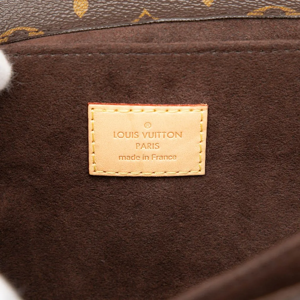 Louis Vuitton Monogram Pochette Metis Brown Canvas Good - Box View