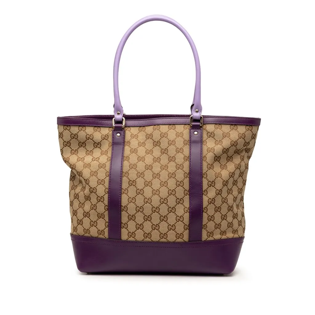 Gucci GG Canvas Tote Beige Very good - Front View