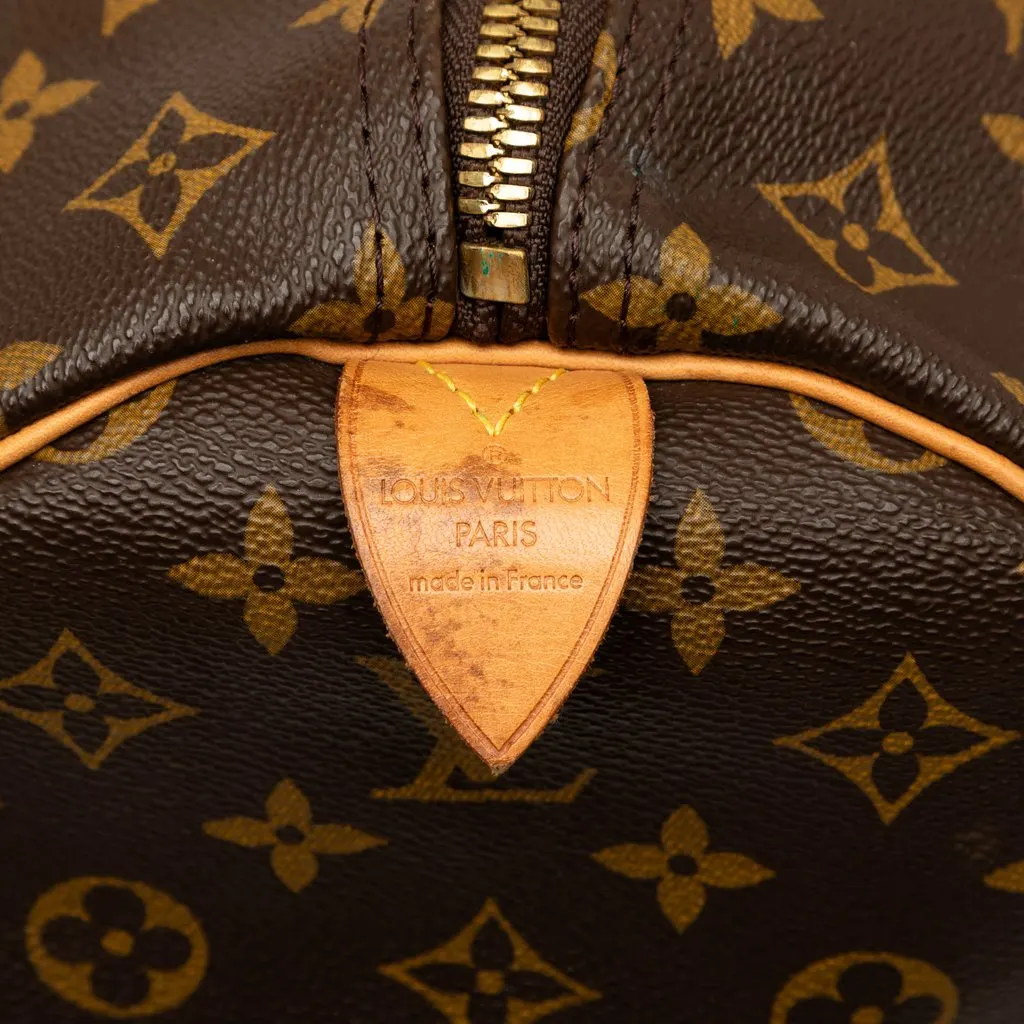 Louis Vuitton Monogram Keepall 60 Brown Canvas Good - Box View