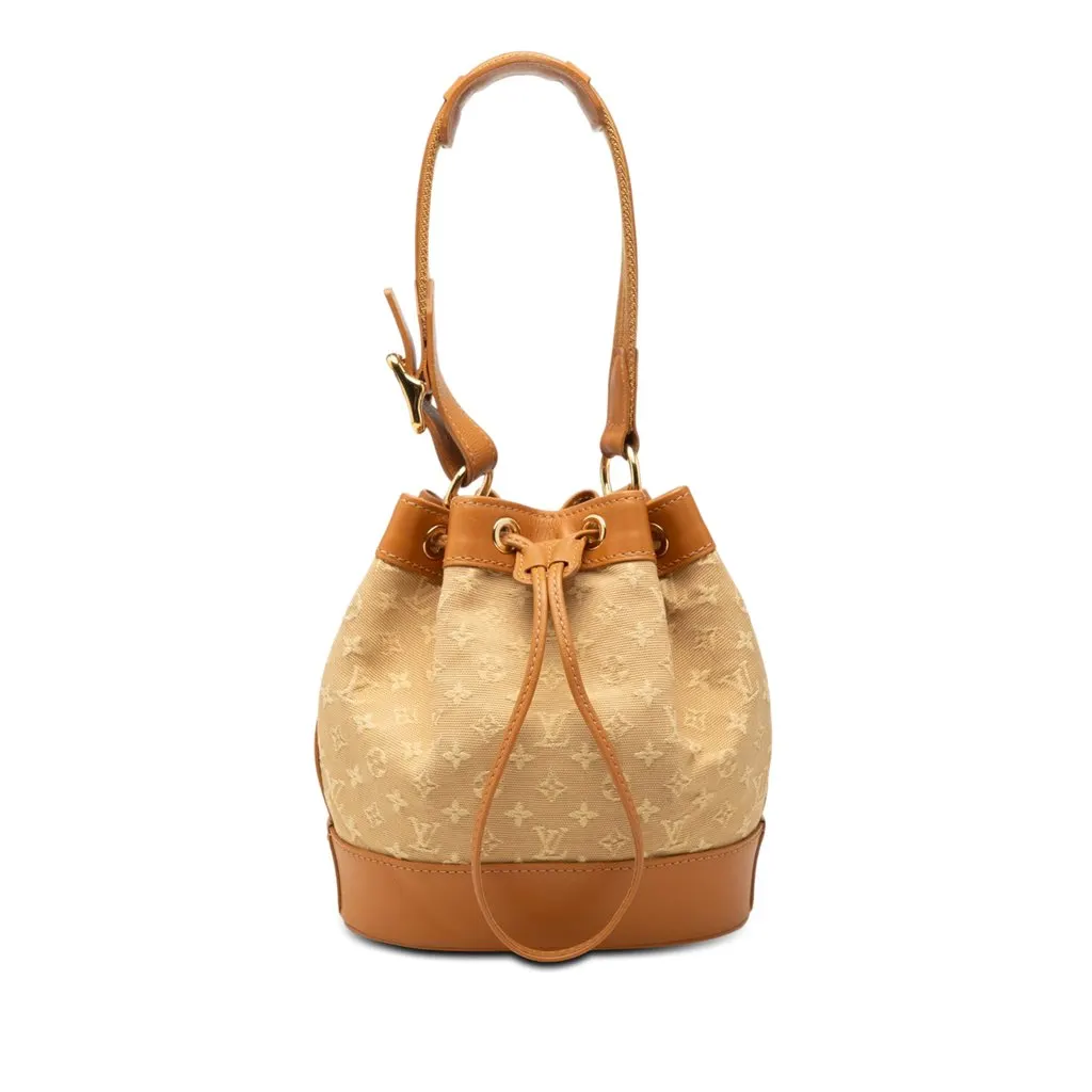 Louis Vuitton Monogram Mini Lin Noelie Beige Very good - Front View