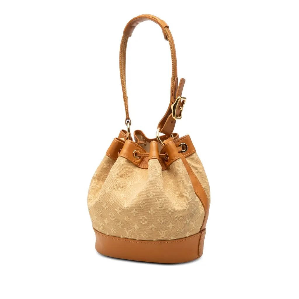 Louis Vuitton Monogram Mini Lin Noelie Beige Very good - Back View