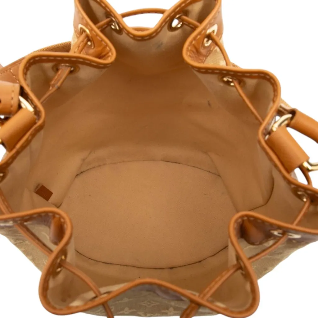 Louis Vuitton Monogram Mini Lin Noelie Beige Very good - Model View