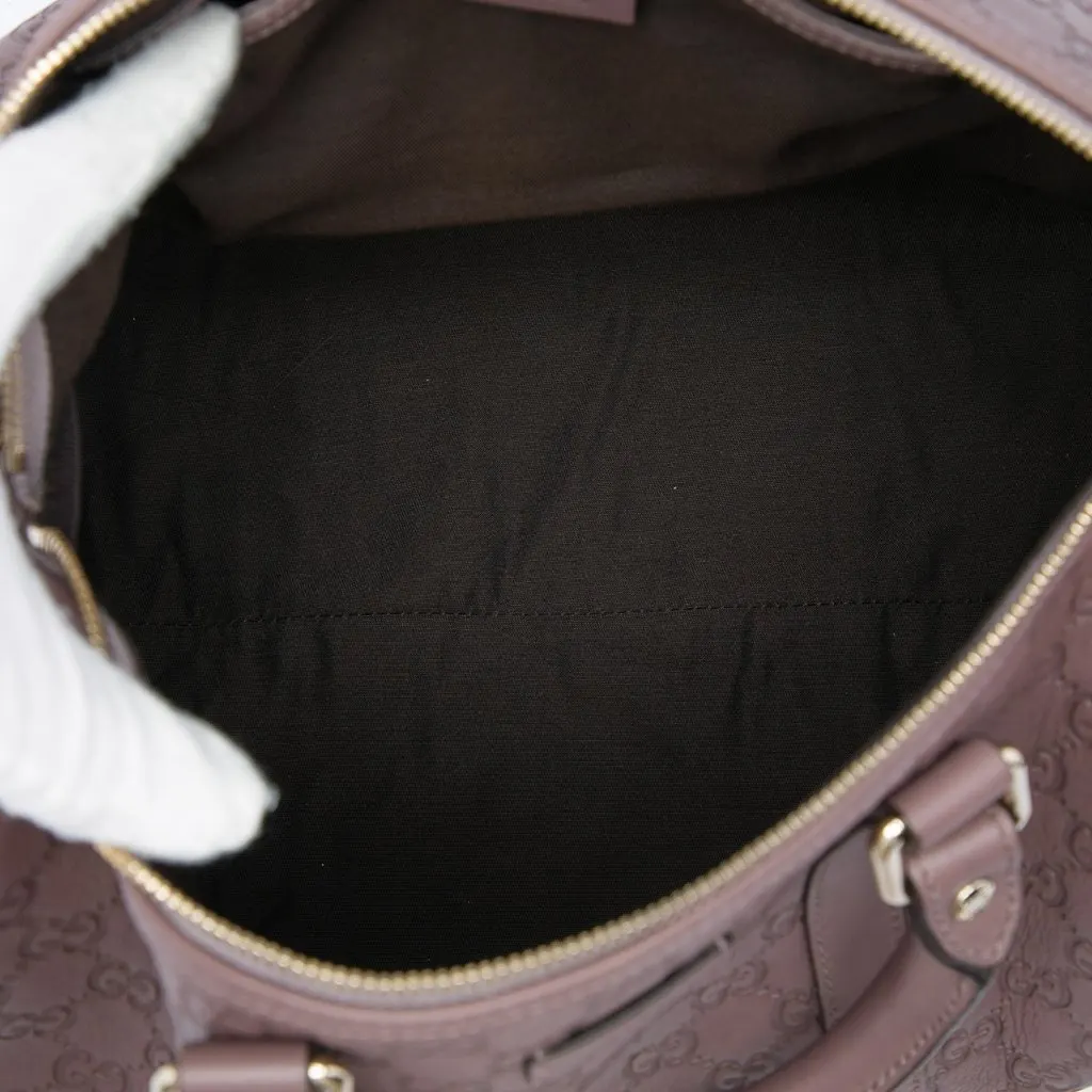 Gucci Medium Guccissima Joy Boston Bag Brown Leather Very good - Model View