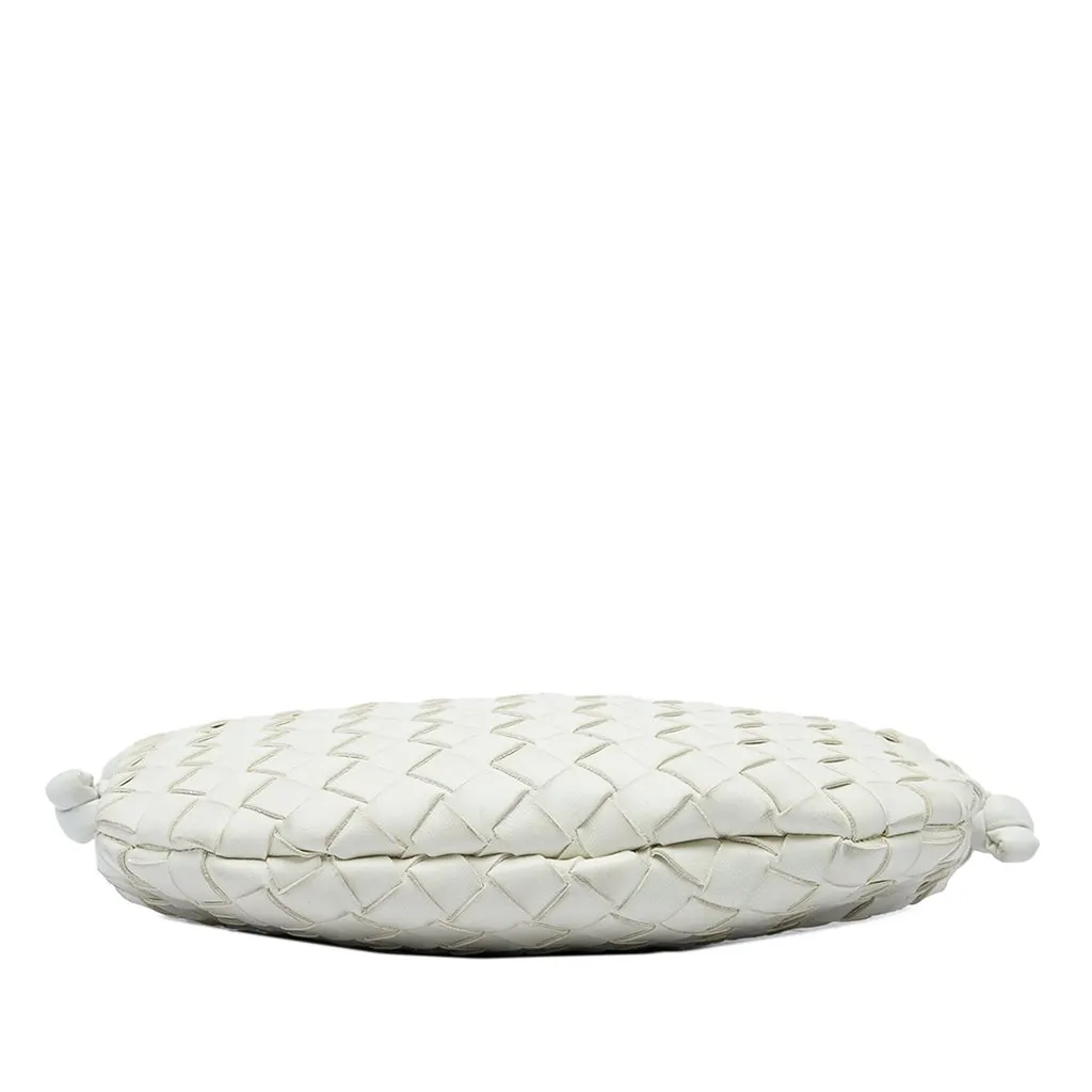 Bottega Veneta Small Lambskin Intrecciato Turn Pouch White Leather Very good - Inside View