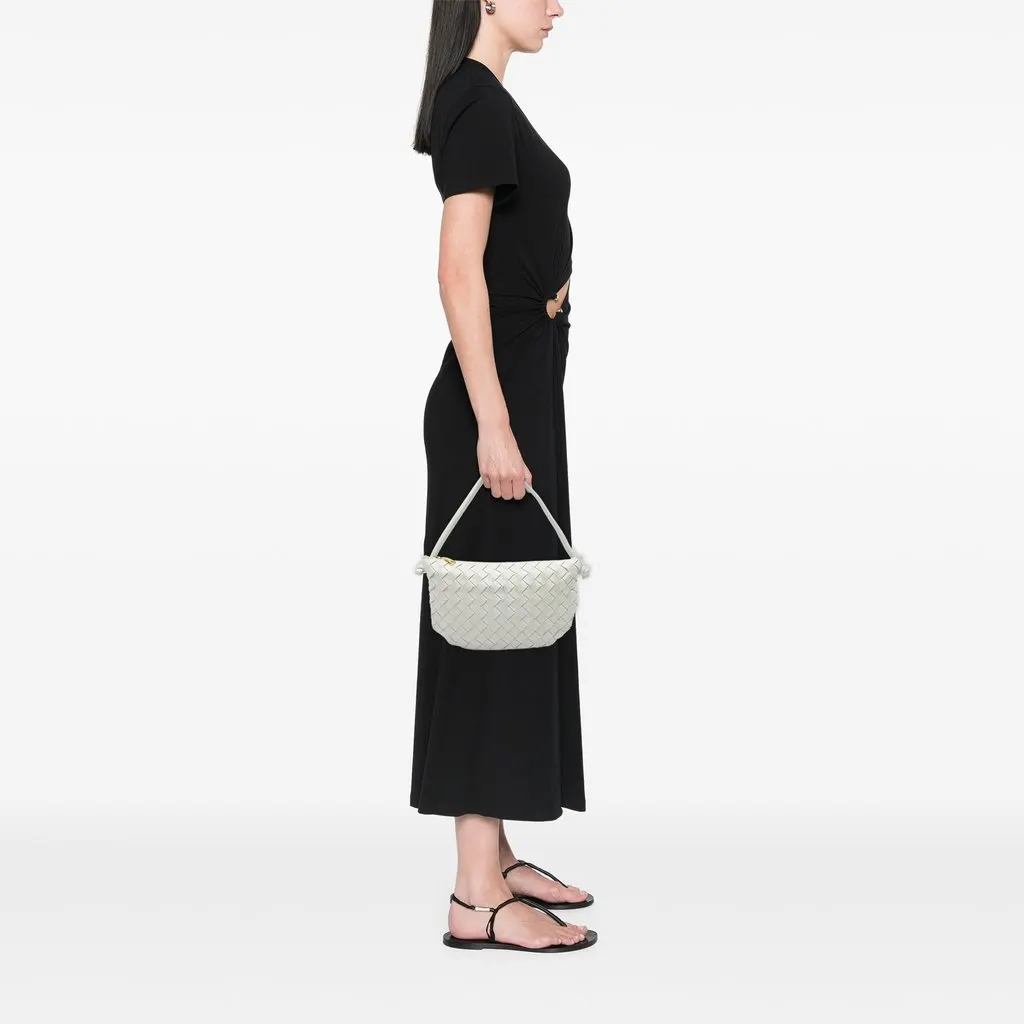 Bottega Veneta Small Lambskin Intrecciato Turn Pouch White Leather Very good - Box View