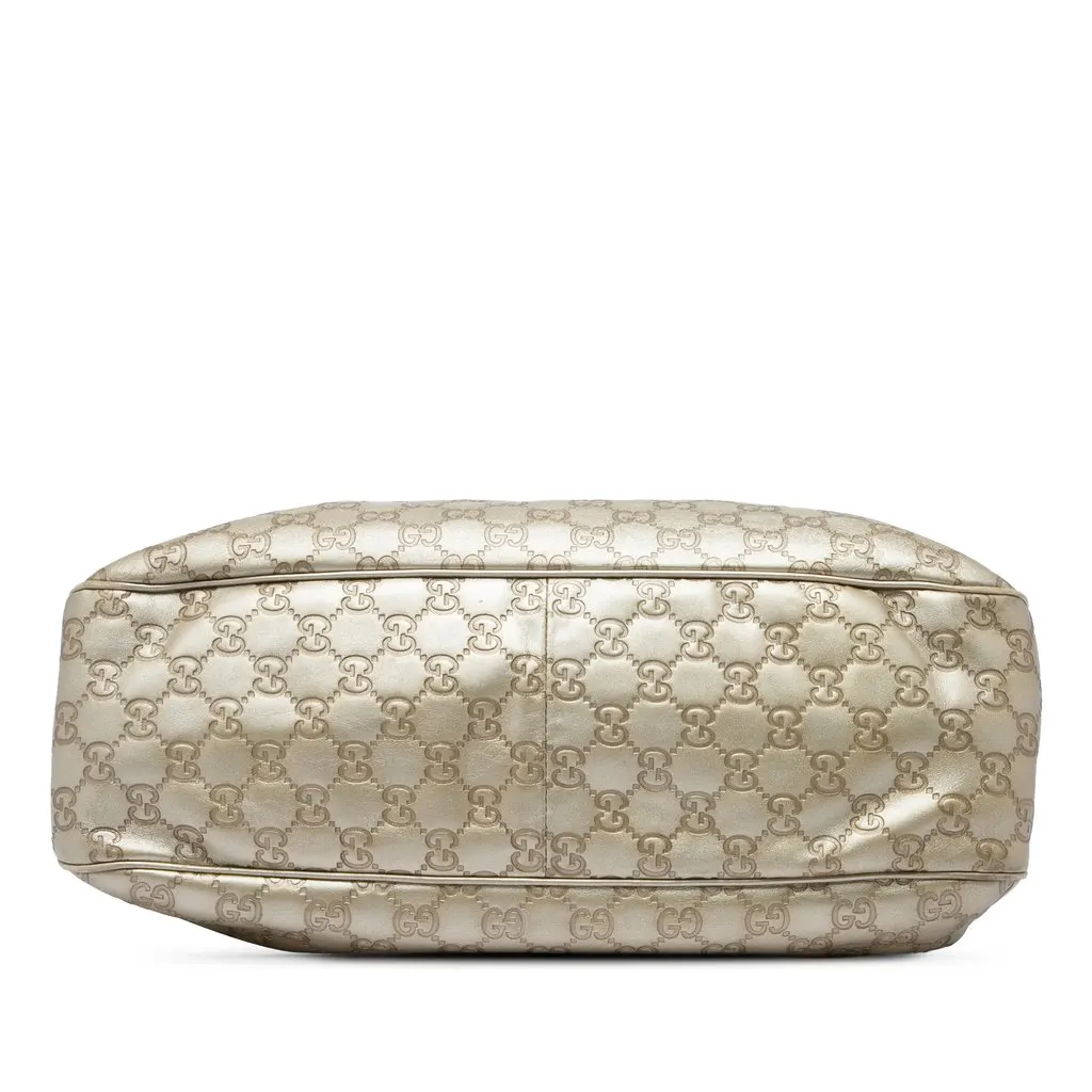 Gucci Guccissima Sukey Tote Gold Leather Good - Inside View