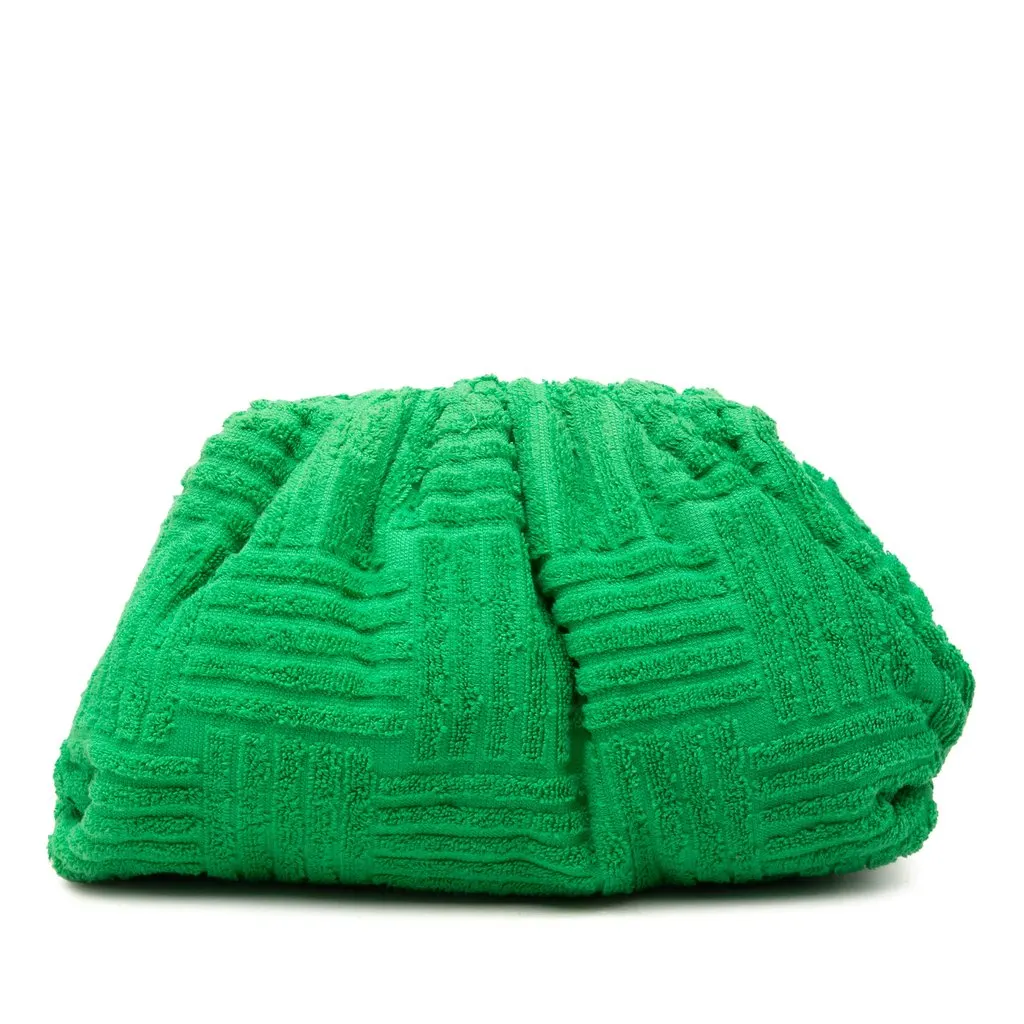 Bottega Veneta Teen Terry Cloth The Pouch Green Very good - Front View