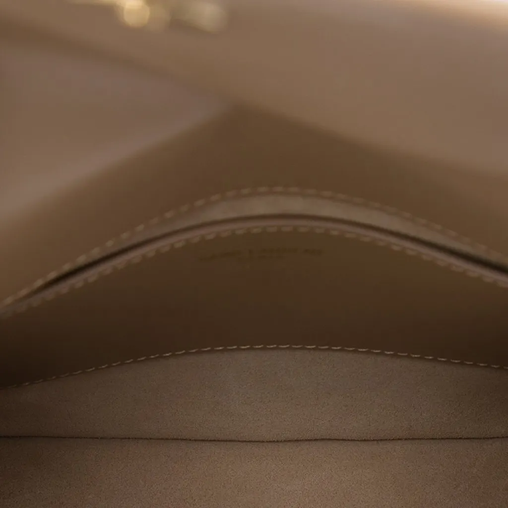Saint Laurent Mini Box Calfskin Monogram Voltaire Top Handle Bag Beige Leather Very good - Model View