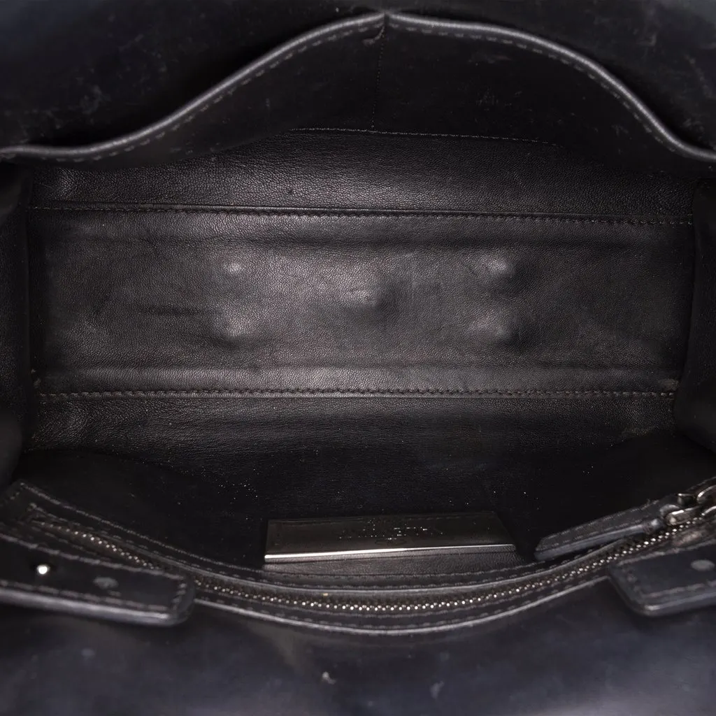 Valentino Small Leather My Rockstud Frame Satchel Black Leather Very good - Model View