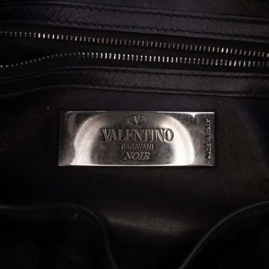 Valentino Small Leather My Rockstud Frame Satchel Black Leather Very good - Box View