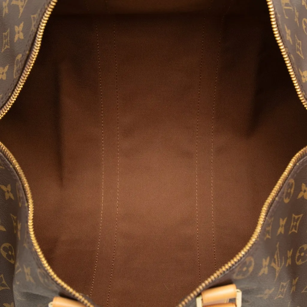 Louis Vuitton Monogram Keepall Bandouliere 45 Brown Very good - Model View