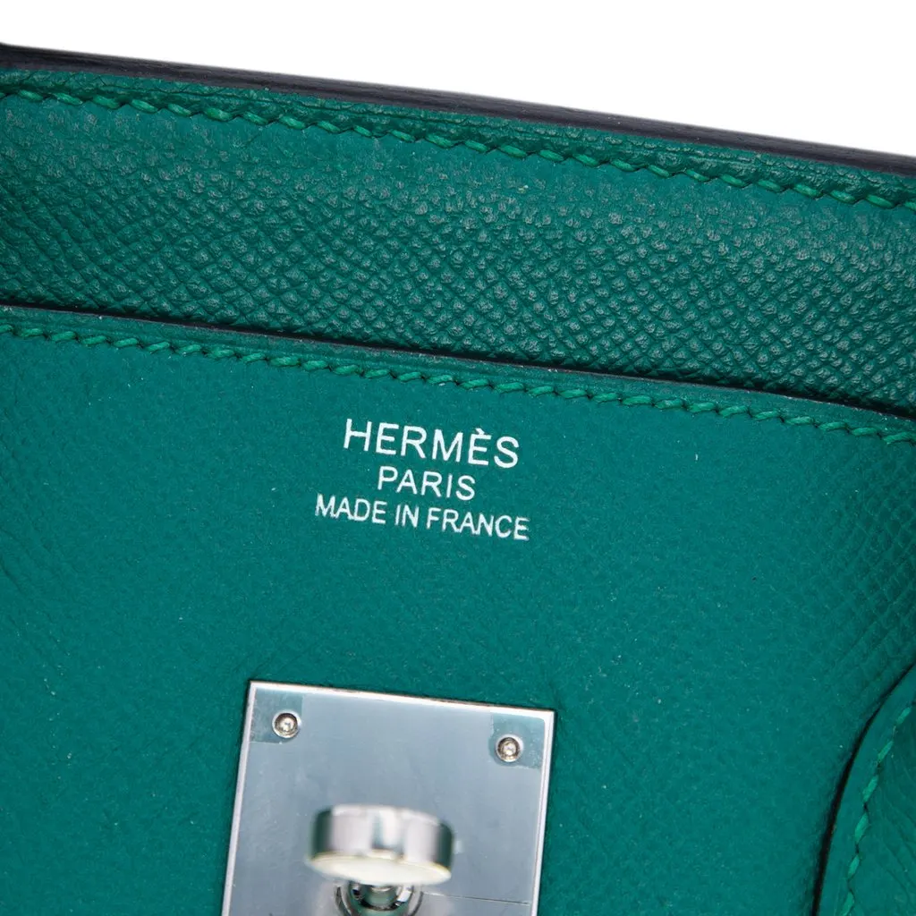 Hermès Epsom Birkin Retourne 35 Green Leather Very good - Box View
