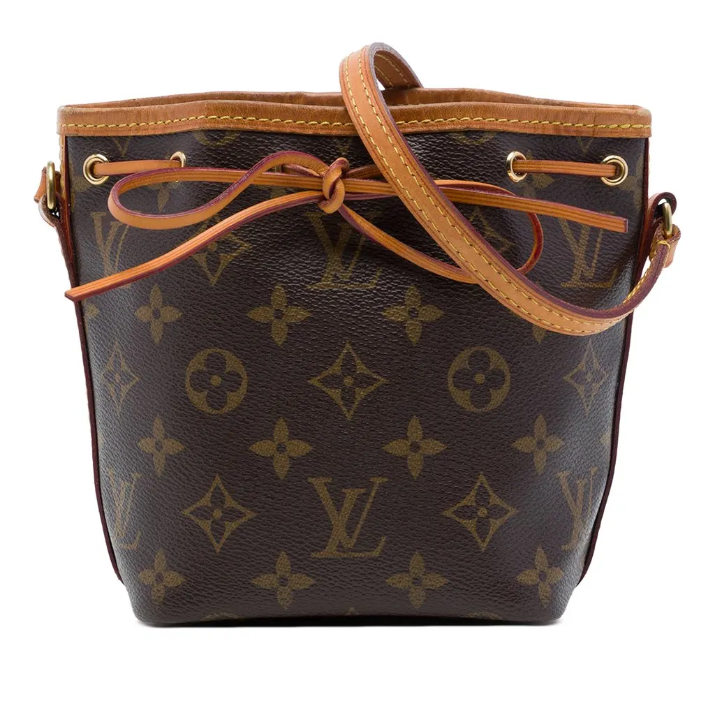 Louis Vuitton Monogram Nano Noe Brown Canvas Very good - Front View