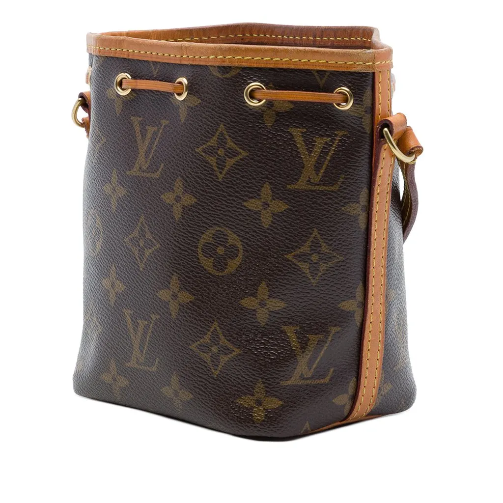 Louis Vuitton Monogram Nano Noe Brown Canvas Very good - Back View