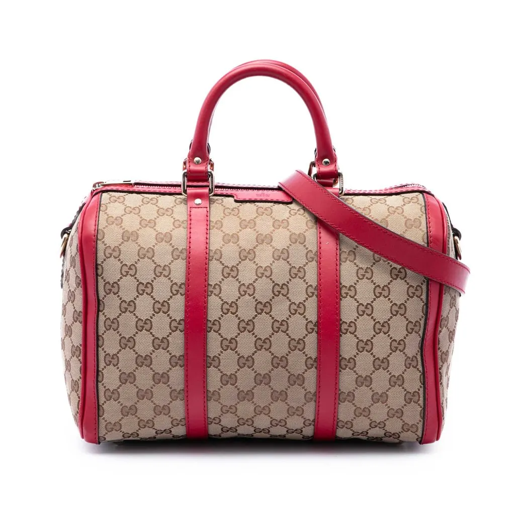 Gucci Medium GG Canvas Joy Boston Bag Beige Canvas Very good - Front View