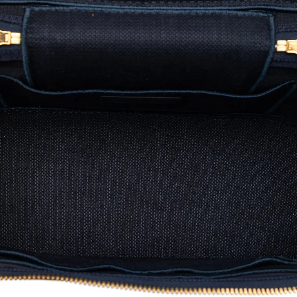 Dior Embroidered Velvet Diortravel Vanity Case Blue Very good - Model View