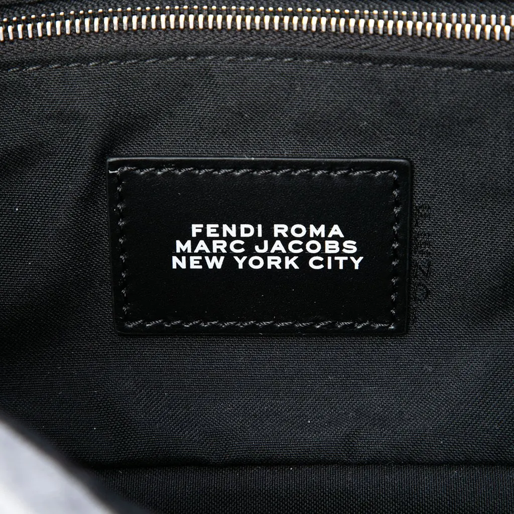 Fendi Marc Jacobs Medium Jersey Logo Baguette Satchel MultiColor Very good - Box View