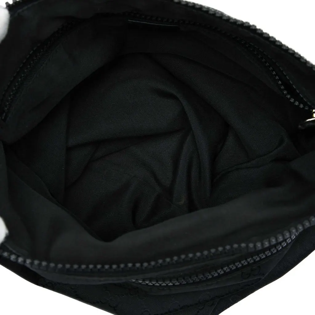 Gucci GG Nylon Web Crossbody Black Polyamide Very good - Model View