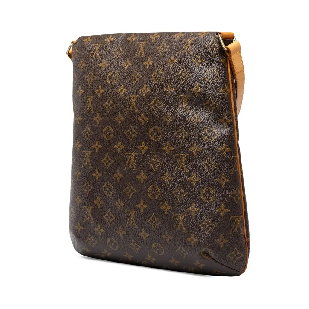 Louis Vuitton Monogram Musette Salsa GM Brown Canvas Good - Back View