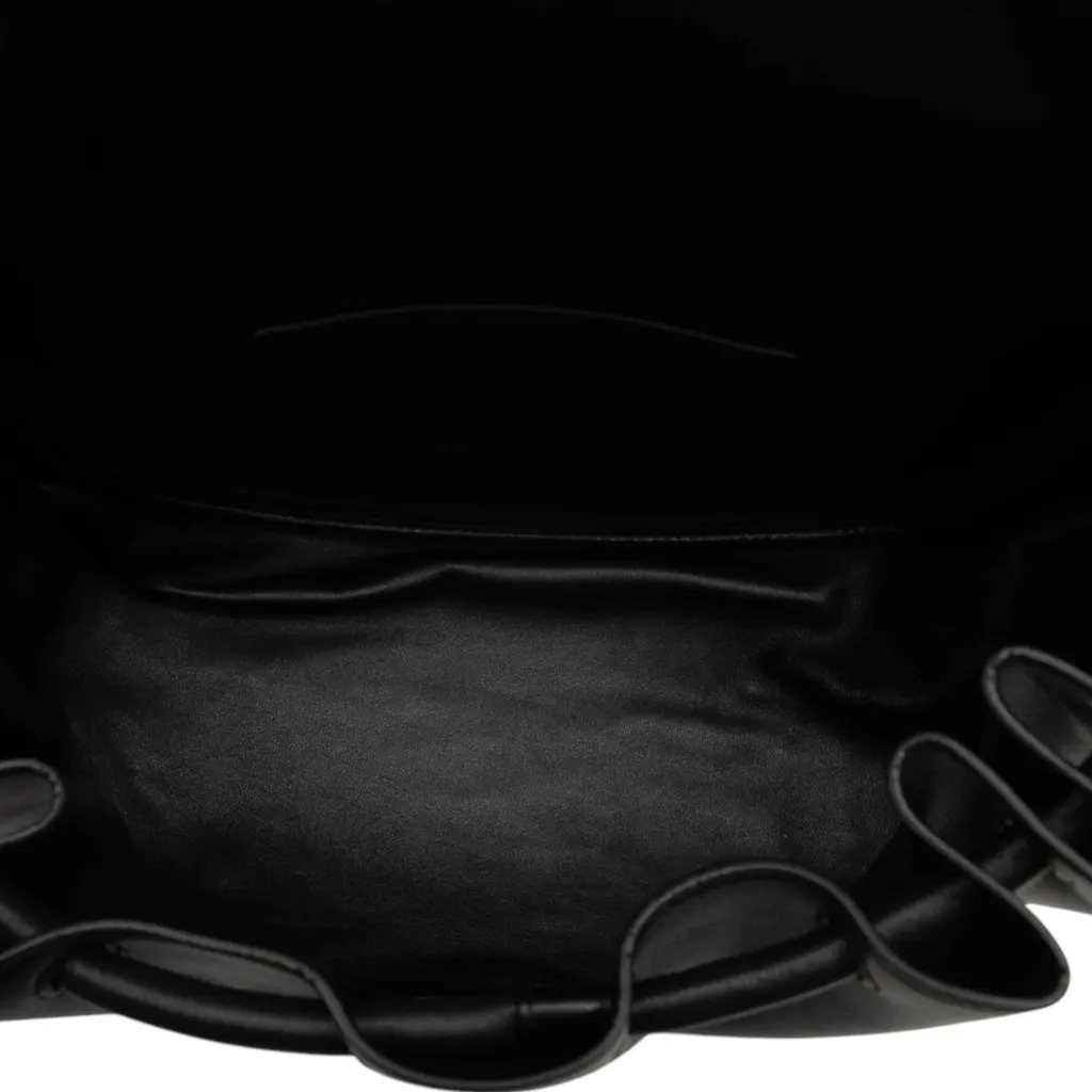 Bottega Veneta Small Lambskin Beak Crossbody Black Leather Good - Model View