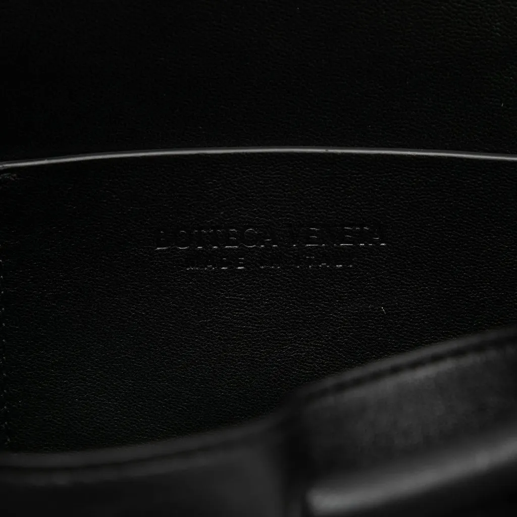 Bottega Veneta Small Lambskin Beak Crossbody Black Leather Good - Box View