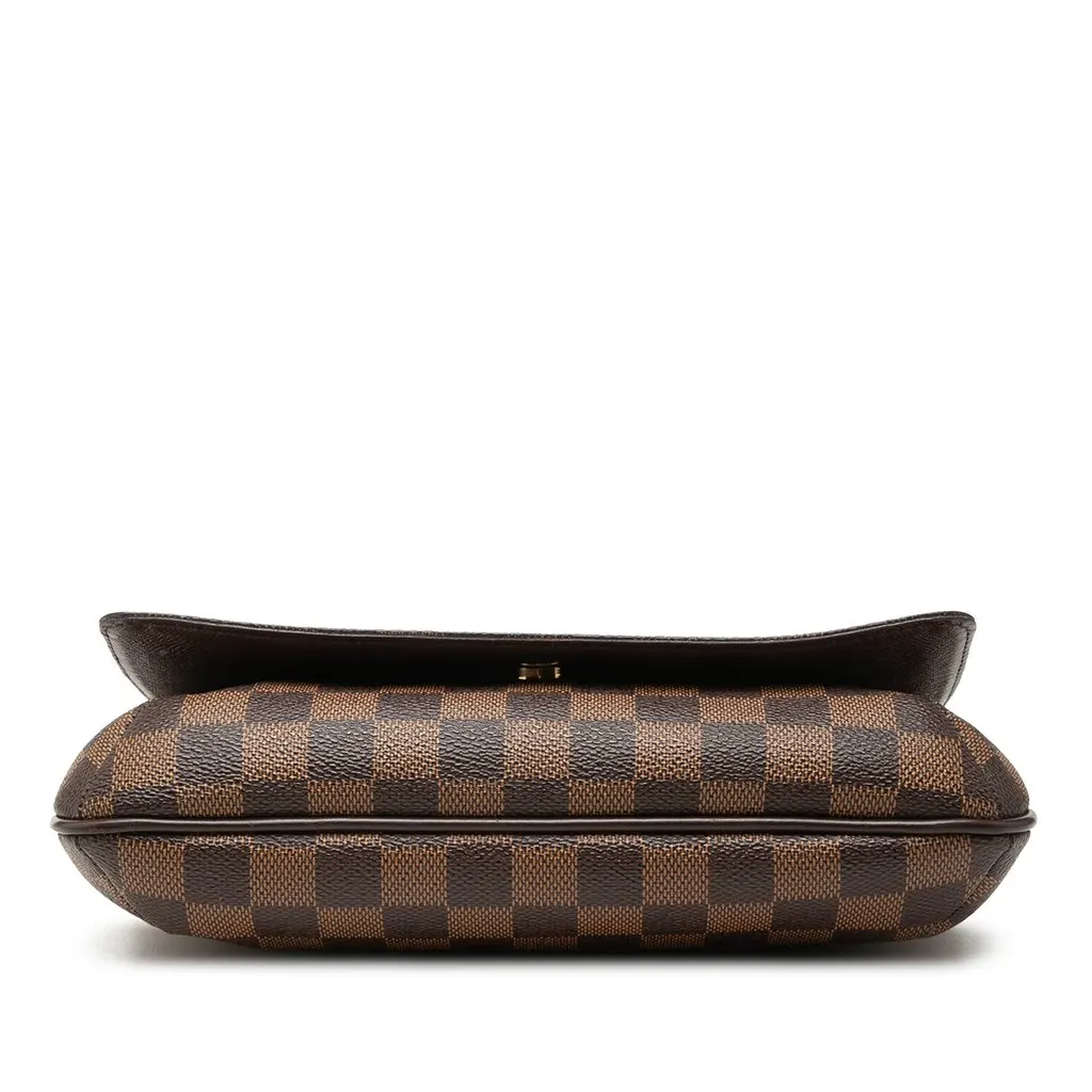 Louis Vuitton Damier Ebene Musette Tango Short Strap Brown Canvas Good - Inside View