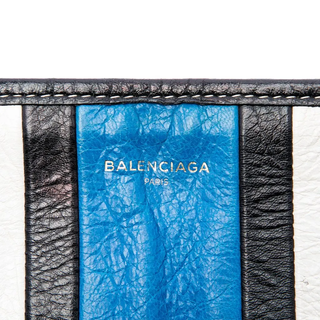 Balenciaga Lambskin Bazar Clutch Black Leather Very good - Box View