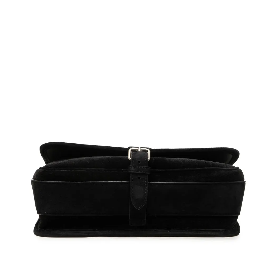 Saint Laurent Medium Le Monogramme Velvet Crossbody Black Velvet Very good - Inside View