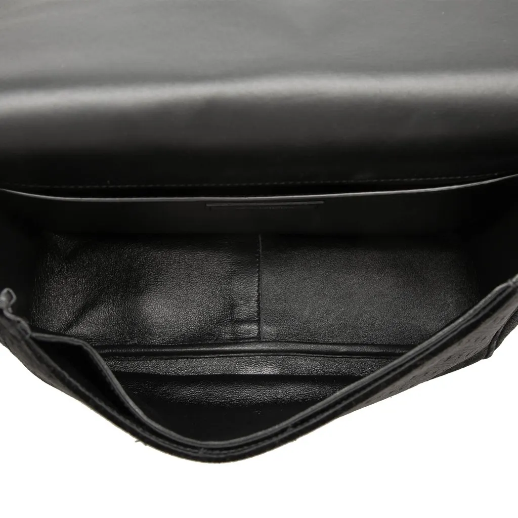 Saint Laurent Medium Le Monogramme Velvet Crossbody Black Velvet Very good - Model View