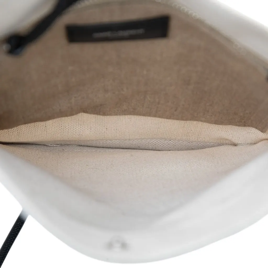 Saint Laurent Canvas Universite Flat Convertible Crossbody Brown Very good - Model View