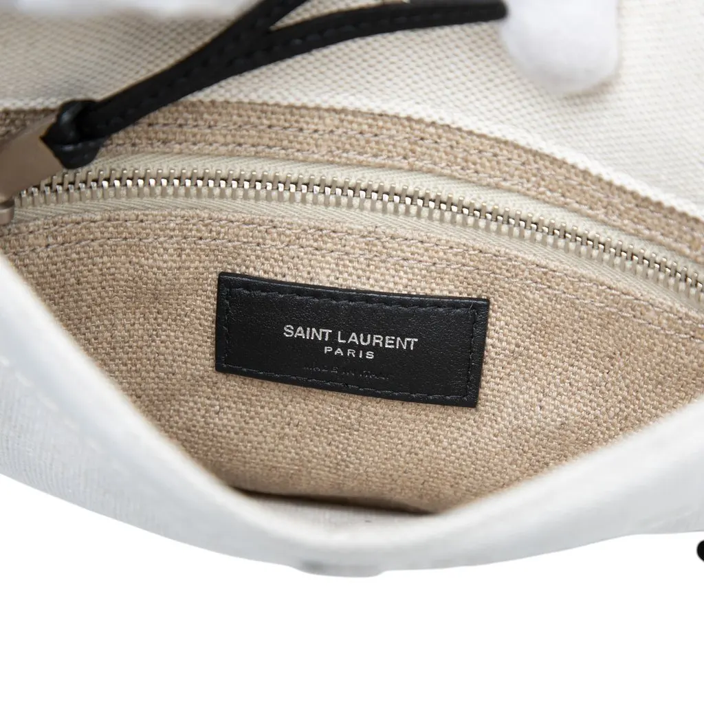 Saint Laurent Canvas Universite Flat Convertible Crossbody Brown Very good - Box View