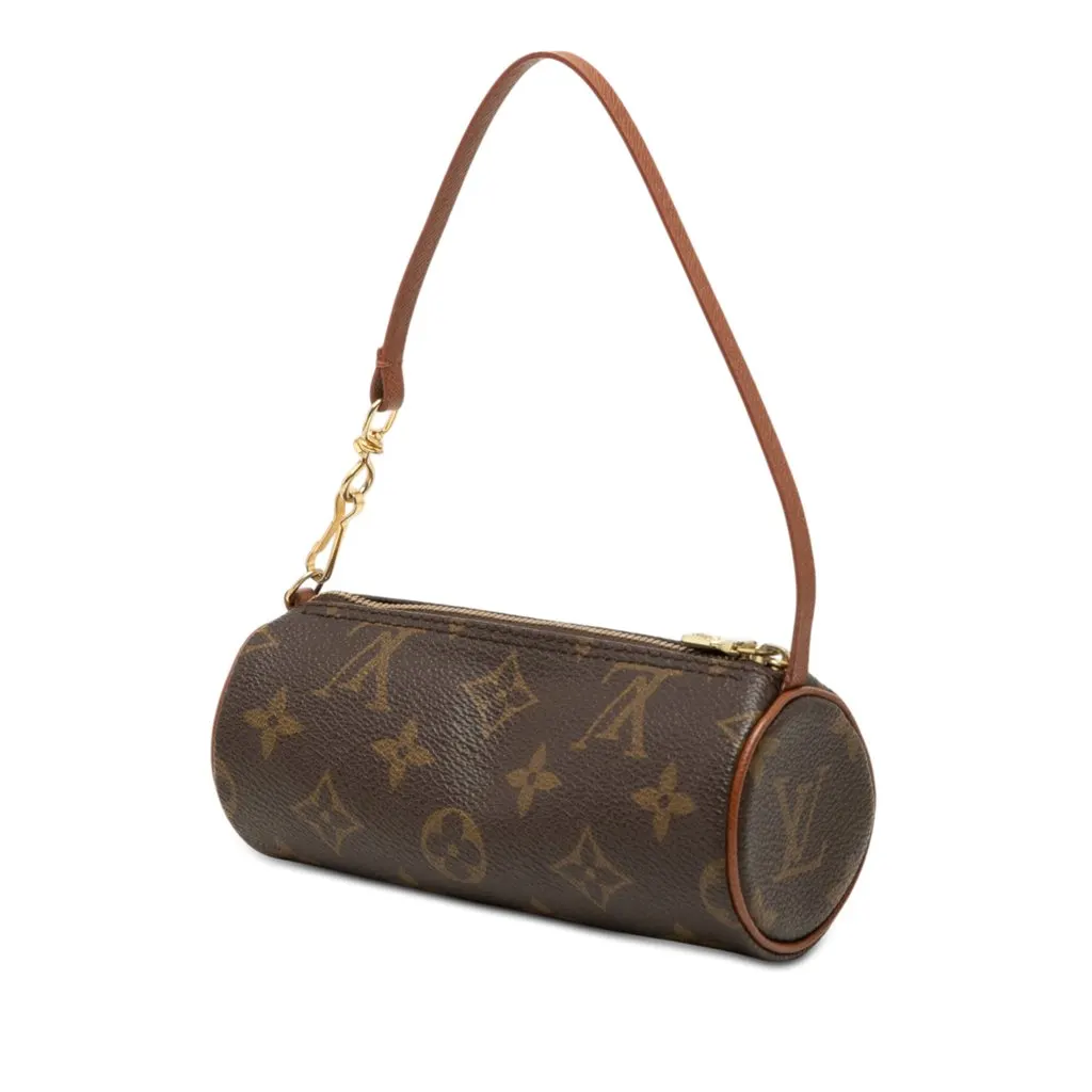 Louis Vuitton Monogram Papillon Pochette Brown Canvas Very good - Back View