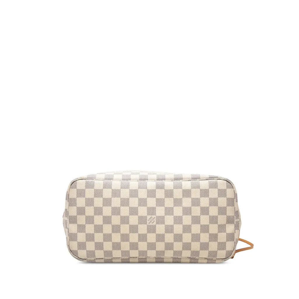 Louis Vuitton Damier Azur Neverfull MM White Very good - Inside View