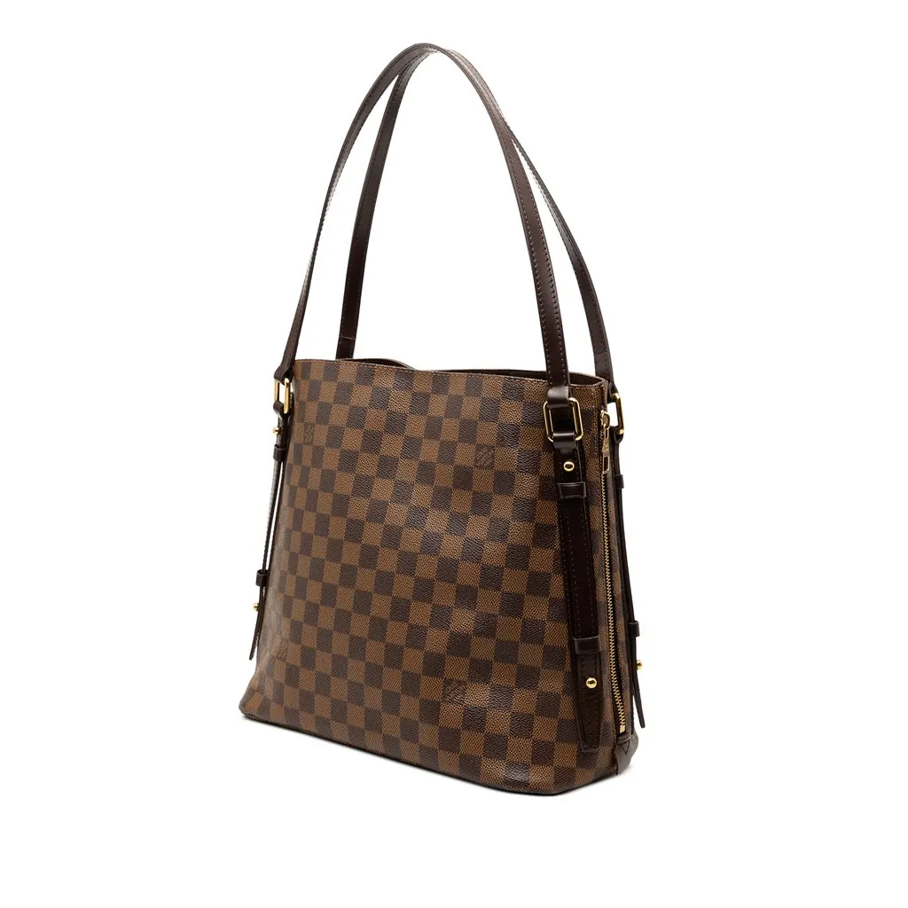 Louis Vuitton Damier Ebene Cabas Rivington Brown Very good - Back View