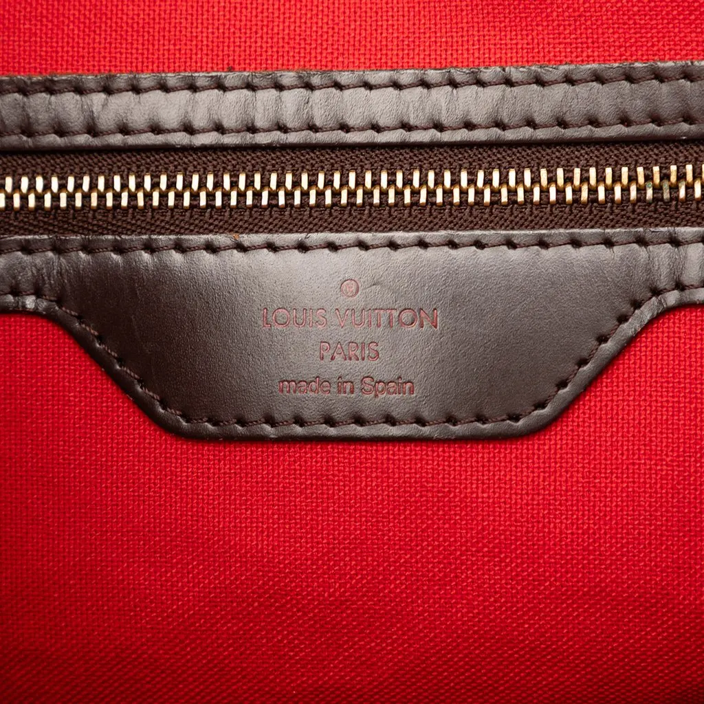 Louis Vuitton Damier Ebene Cabas Rivington Brown Very good - Box View