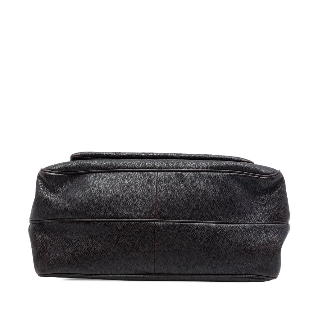 Chanel Quilted Caviar Reissue 2.55 Pocket Mademoiselle Accordion Flap Brown Leather Very good - Inside View