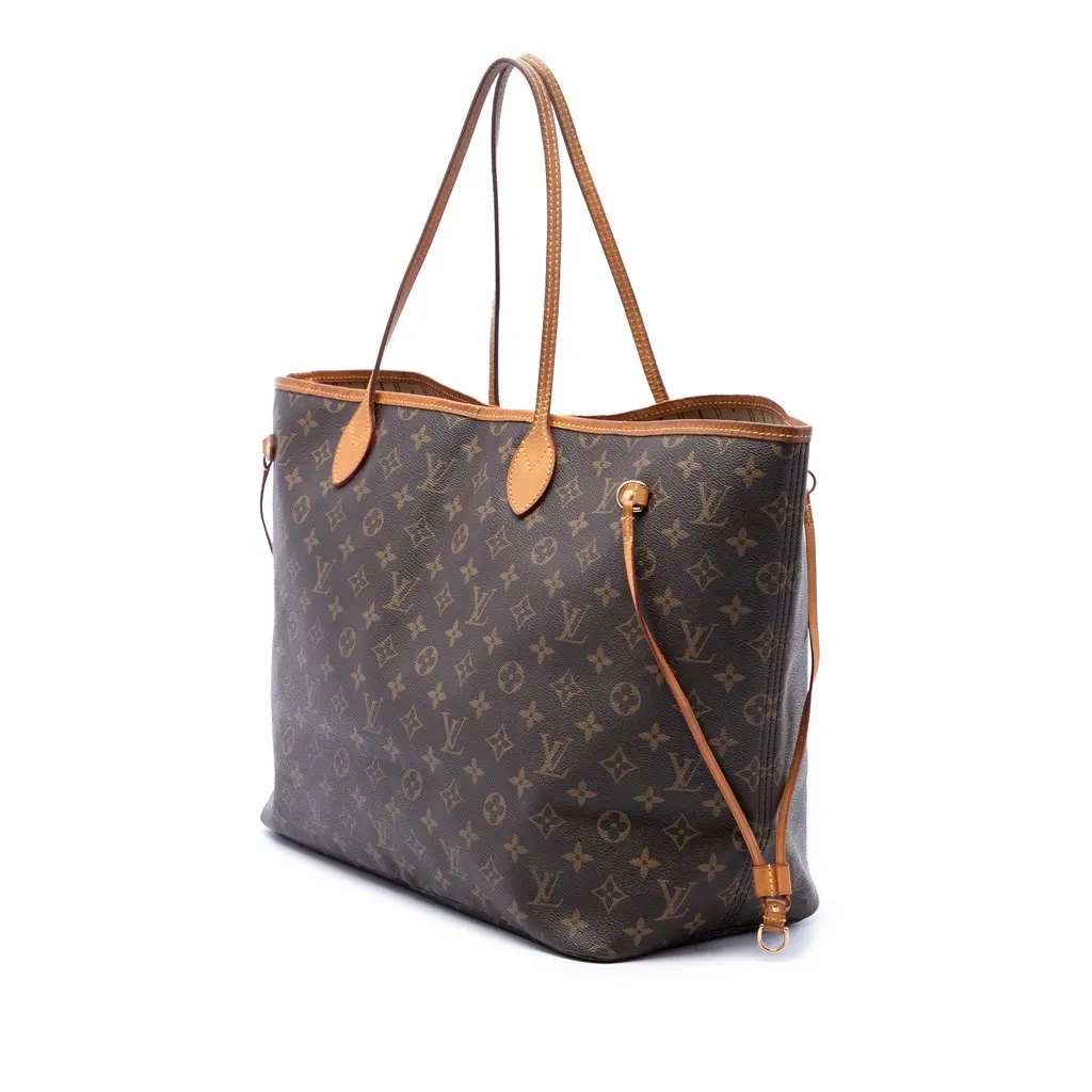 Louis Vuitton Monogram Neverfull GM Brown Canvas Very good - Back View