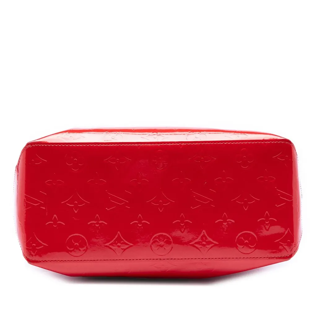 Louis Vuitton Monogram Vernis Reade MM Red Leather Very good - Inside View