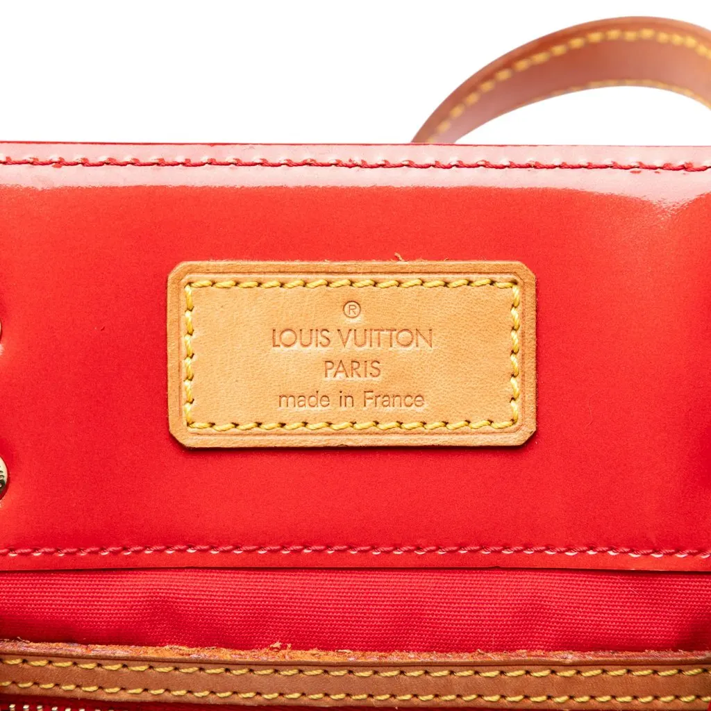 Louis Vuitton Monogram Vernis Reade MM Red Leather Very good - Box View