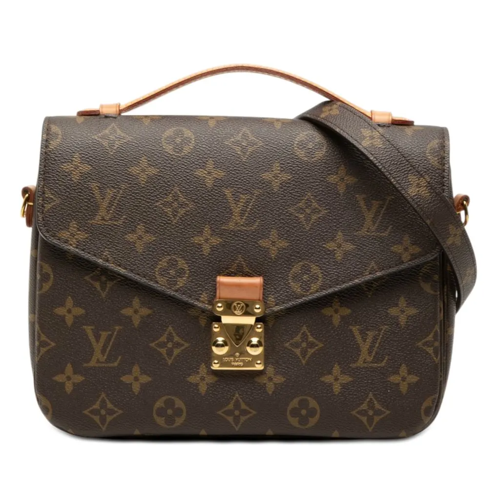 Louis Vuitton Monogram Pochette Metis Brown Very good - Front View