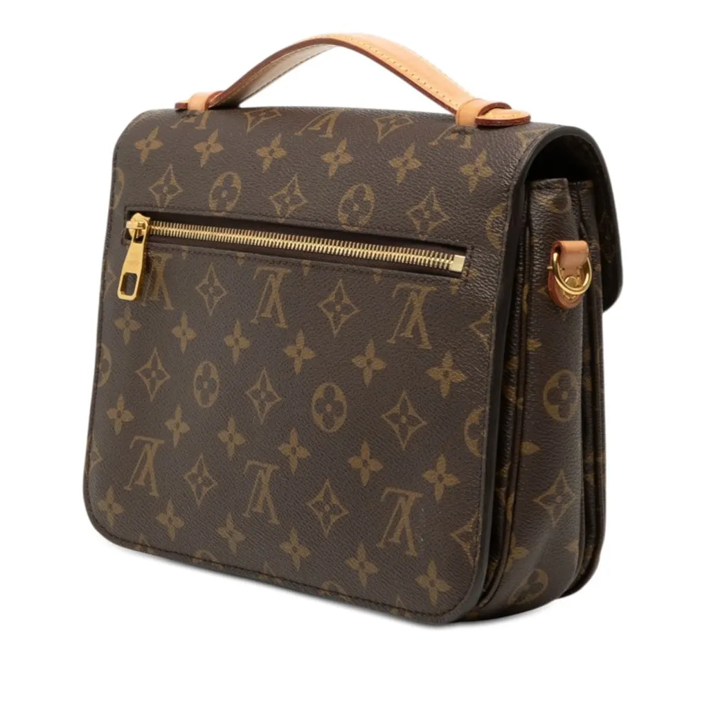 Louis Vuitton Monogram Pochette Metis Brown Very good - Back View