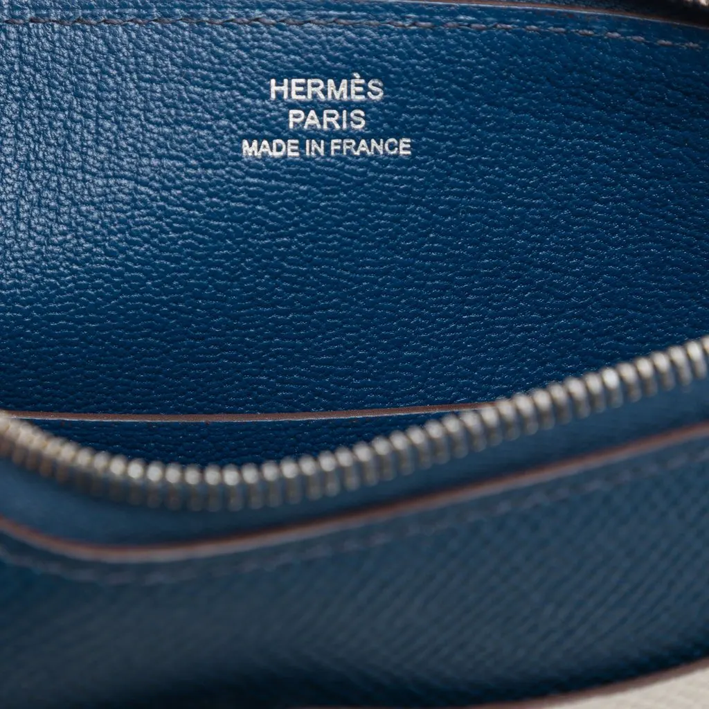 Hermès Barenia and Epsom Rooroo Pouch Brown Leather Very good - Box View
