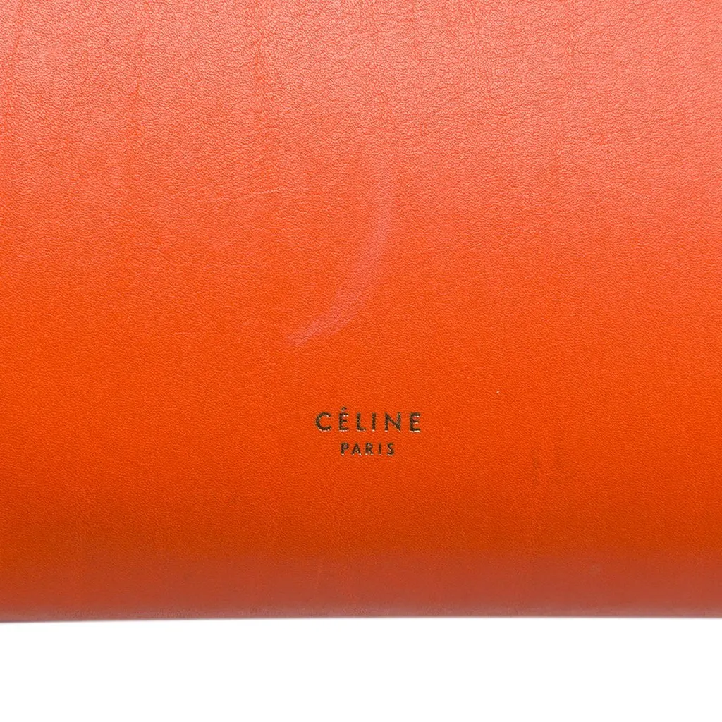 Celine Mini Tricolor Leather Belt Bag Orange Leather Good - Box View